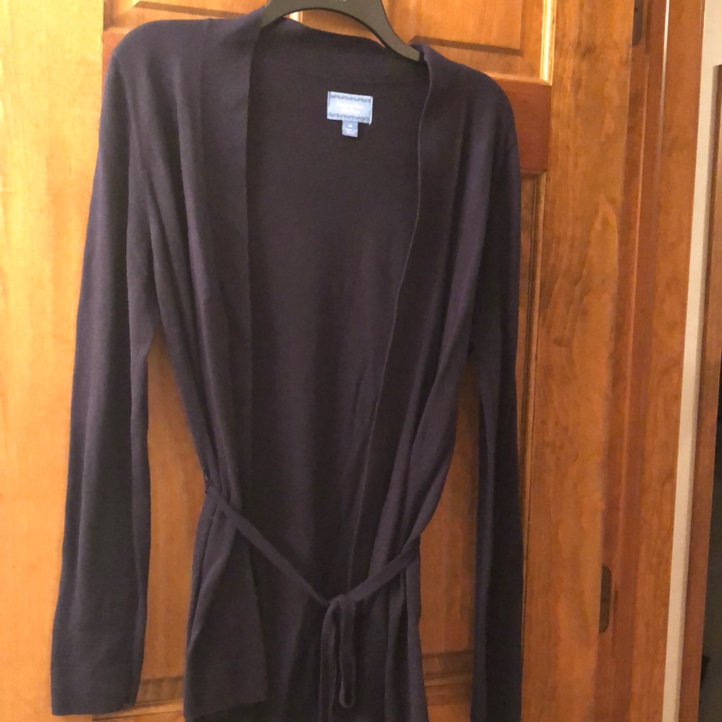 Sale Navy Blue Belted Cardigan Easter Spring